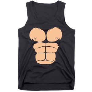 Halloween Costume Funny Monkey Gorilla Chest Suit Halloween Tank Top