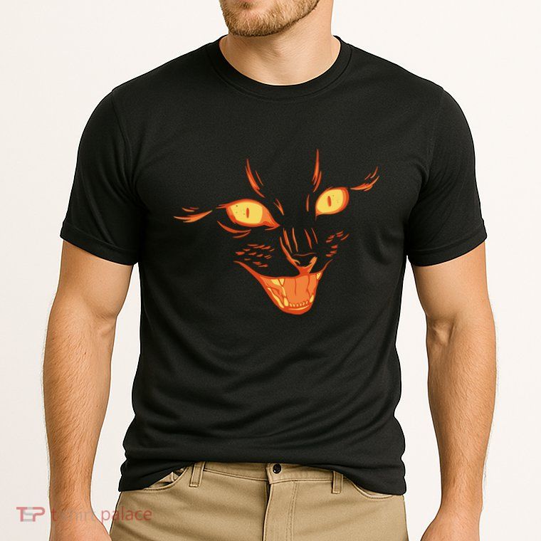 Halloween Cat Face Performance Shirt
