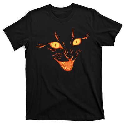 Halloween Cat Face T-Shirt