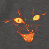 Halloween Cat Face Vector Backpack