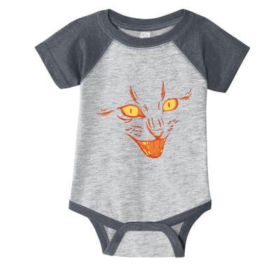 Halloween Cat Face Infant Baby Jersey Bodysuit