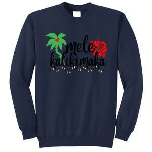 Hawaiian Christmas Family Mele Kalikimaka Tall Sweatshirt