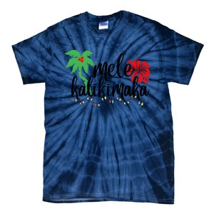 Hawaiian Christmas Family Mele Kalikimaka Tie-Dye T-Shirt