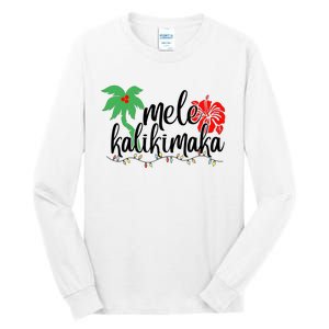 Hawaiian Christmas Family Mele Kalikimaka Tall Long Sleeve T-Shirt