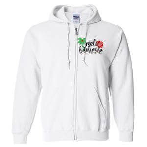 Hawaiian Christmas Family Mele Kalikimaka Full Zip Hoodie