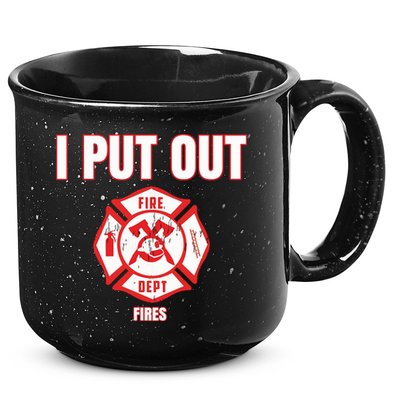 Halloween Costume Funny Firefighter I Put Out Fires Firemen 15oz Campfire Ceramic Mug