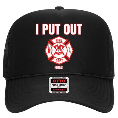 Halloween Costume Funny Firefighter I Put Out Fires Firemen Trucker Hat