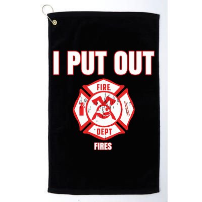 Halloween Costume Funny Firefighter I Put Out Fires Firemen Golf Towel