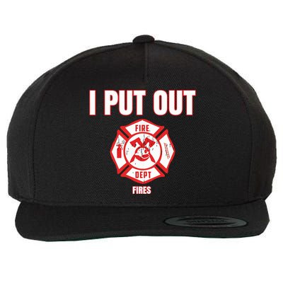 Halloween Costume Funny Firefighter I Put Out Fires Firemen Wool Snapback Cap