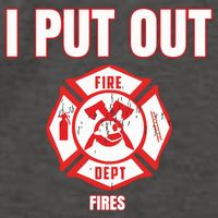 Halloween Costume Funny Firefighter I Put Out Fires Firemen Vector Backpack