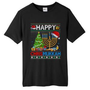 Happy Chrismukkah Funny Jewish Christmas Hanukkah Chanukah Tall Fusion ChromaSoft Performance T-Shirt