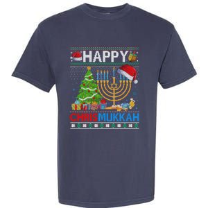 Happy Chrismukkah Funny Jewish Christmas Hanukkah Chanukah Garment-Dyed Heavyweight T-Shirt