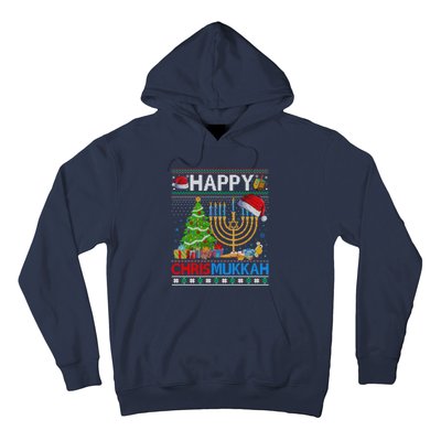 Happy Chrismukkah Funny Jewish Christmas Hanukkah Chanukah Hoodie