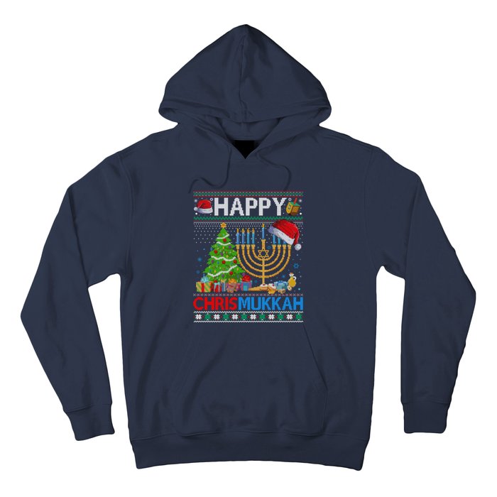 Happy Chrismukkah Funny Jewish Christmas Hanukkah Chanukah Hoodie