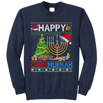 Happy Chrismukkah Funny Jewish Christmas Hanukkah Chanukah Sweatshirt