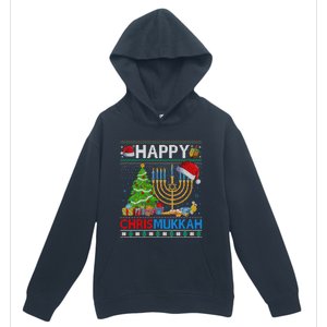 Happy Chrismukkah Funny Jewish Christmas Hanukkah Chanukah Urban Pullover Hoodie