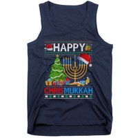 Happy Chrismukkah Funny Jewish Christmas Hanukkah Chanukah Tank Top