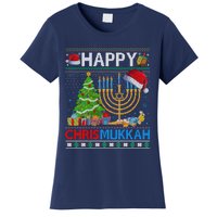 Happy Chrismukkah Funny Jewish Christmas Hanukkah Chanukah Women's T-Shirt