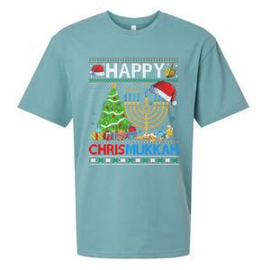 Happy Chrismukkah Funny Jewish Christmas Hanukkah Chanukah Sueded Cloud Jersey T-Shirt