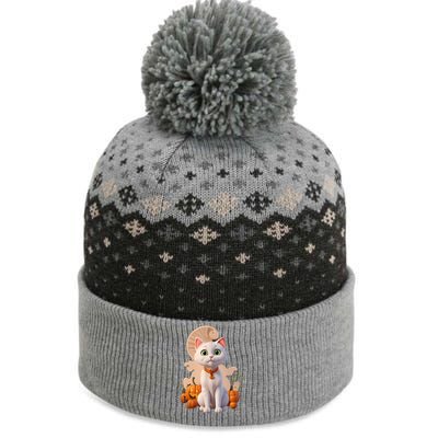 Halloween Cats Funny Cat Halloween The Baniff Cuffed Pom Beanie