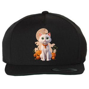 Halloween Cats Funny Cat Halloween Wool Snapback Cap