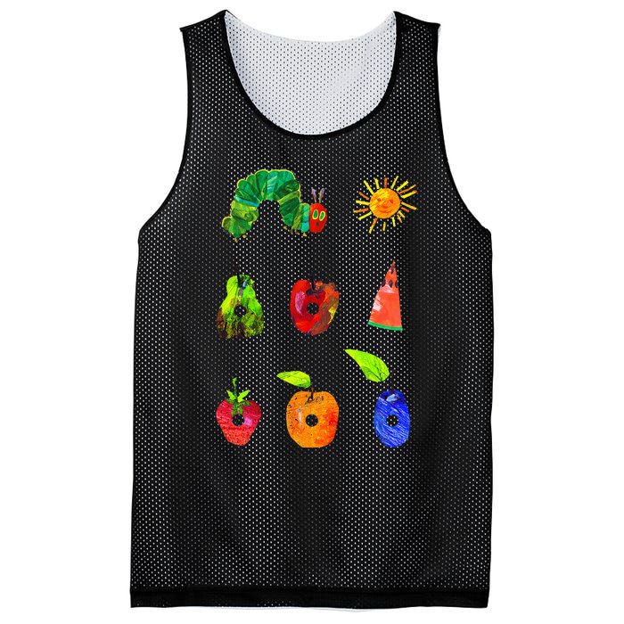 Hungry Caterpillar Funny Book Lover Vintage Mesh Reversible Basketball Jersey Tank