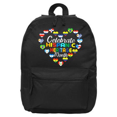 Hispanic Countries Flags Celebrate Hispanic Heritage Month 16 in Basic Backpack