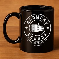Harmony Church Fort Benning GA 11oz C Handle Ceramic Mug