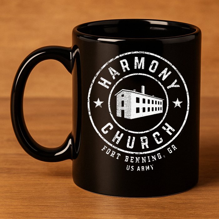 Harmony Church Fort Benning GA 11oz C Handle Ceramic Mug