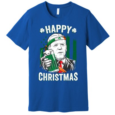 Happy Christmas Funny Joe Biden St PatrickS Day Gift Premium T-Shirt