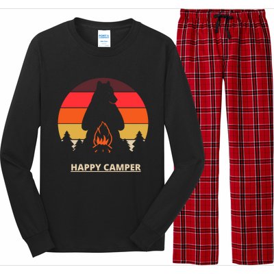 Happy Camper Gift Long Sleeve Pajama Set