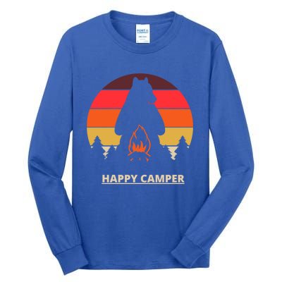 Happy Camper Gift Tall Long Sleeve T-Shirt