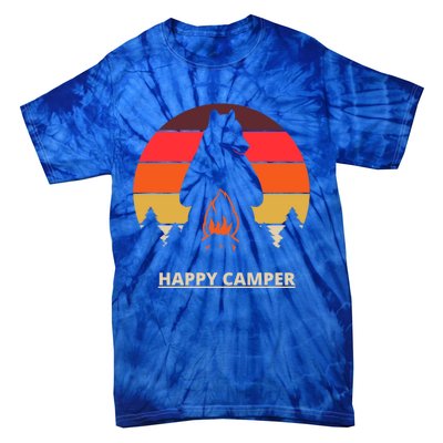 Happy Camper Gift Tie-Dye T-Shirt