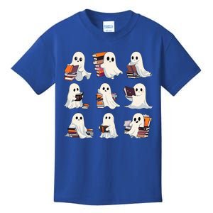 Halloween Cute Ghost Read More Books Spooky Boo Teacher Kids T-Shirt