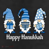 Happy Chrismukkah Gnomies Funny Hanukkah And Christmas 7 Panel Mesh Trucker Snapback Hat