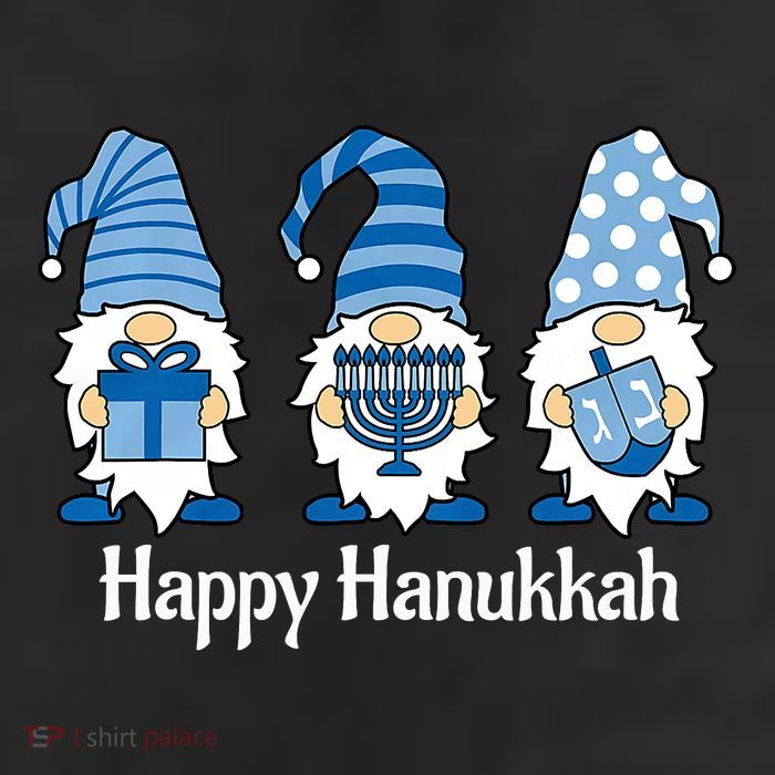 Happy Chrismukkah Gnomies Funny Hanukkah And Christmas 7 Panel Mesh Trucker Snapback Hat