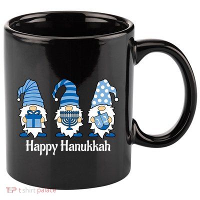 Happy Chrismukkah Gnomies Funny Hanukkah And Christmas 11oz C Handle Ceramic Mug