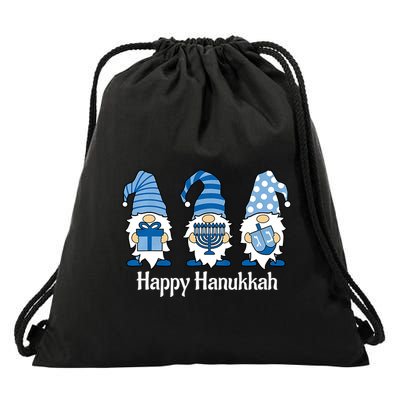 Happy Chrismukkah Gnomies Funny Hanukkah And Christmas Drawstring Bag
