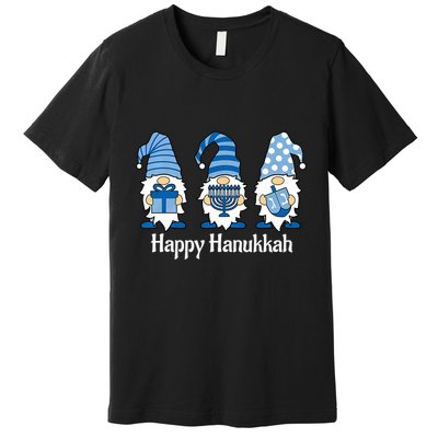 Happy Chrismukkah Gnomies Funny Hanukkah And Christmas Premium T-Shirt