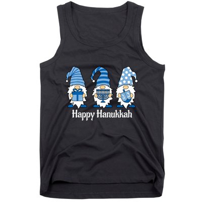 Happy Chrismukkah Gnomies Funny Hanukkah And Christmas Tank Top