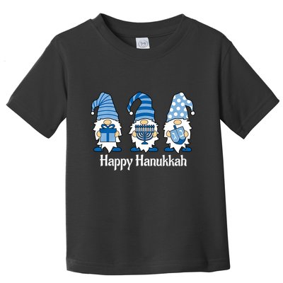 Happy Chrismukkah Gnomies Funny Hanukkah And Christmas Toddler T-Shirt