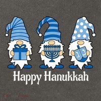 Happy Chrismukkah Gnomies Funny Hanukkah And Christmas Cotton Canvas Backpack
