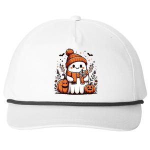 Halloween Costume Ghost Ing Pumpkin Mom Gift Snapback Five-Panel Rope Hat