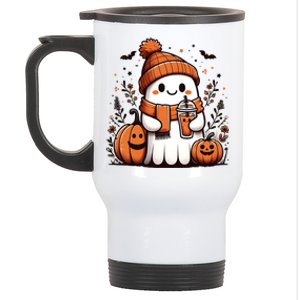 Halloween Costume Ghost Ing Pumpkin Mom Gift Stainless Steel Travel Mug