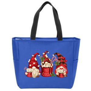 Hot Cocoa Gnomes Hot Chocolate Watch Christmas Movies Gift Zip Tote Bag