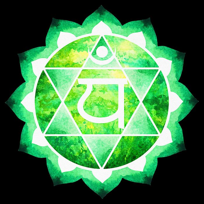 Heart Chakra Green Watercolor Lotus Mandala Yoga OM Cooling Performance Crew T-Shirt