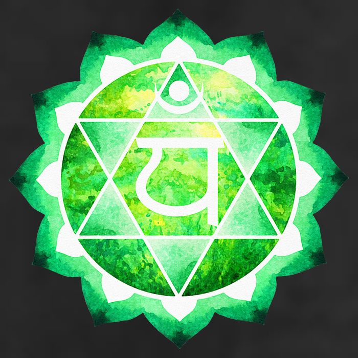 Heart Chakra Green Watercolor Lotus Mandala Yoga OM Hat