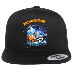 Halloween Cruise Ghost 2024 Matching Family Boo Cruise Squad Flat Bill Trucker Hat