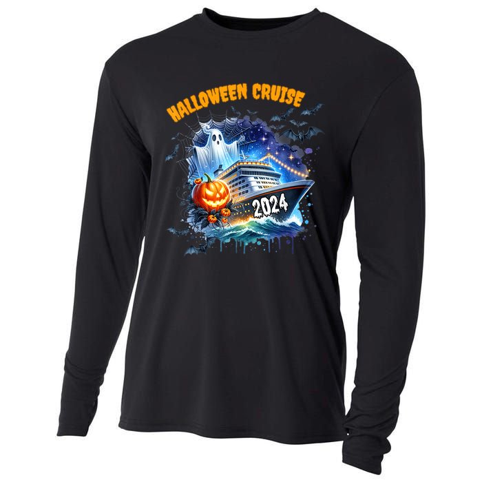 Halloween Cruise Ghost 2024 Matching Family Boo Cruise Squad Cooling Performance Long Sleeve Crew