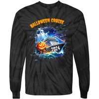 Halloween Cruise Ghost 2024 Matching Family Boo Cruise Squad Tie-Dye Long Sleeve Shirt